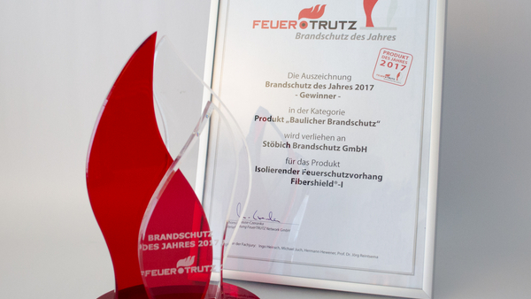 Auszeichnung von FeuerTRUTZ als Brandschutz des Jahres 2017