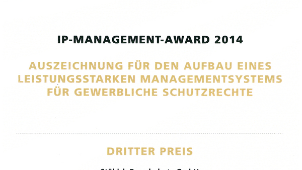 Stöbich unter den Top 3 in Deutschland im Bereich IP-Management 2014