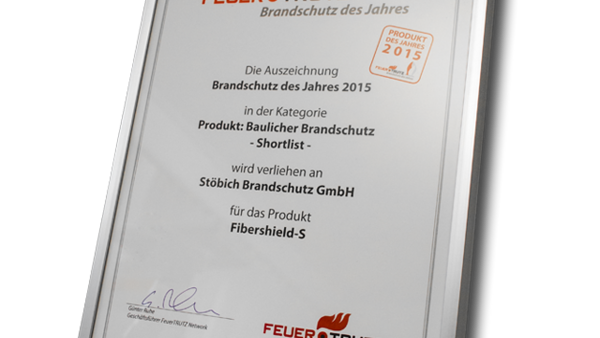 FeuerTRUTZ Brandschutz des Jahres - Shortlist - 2015