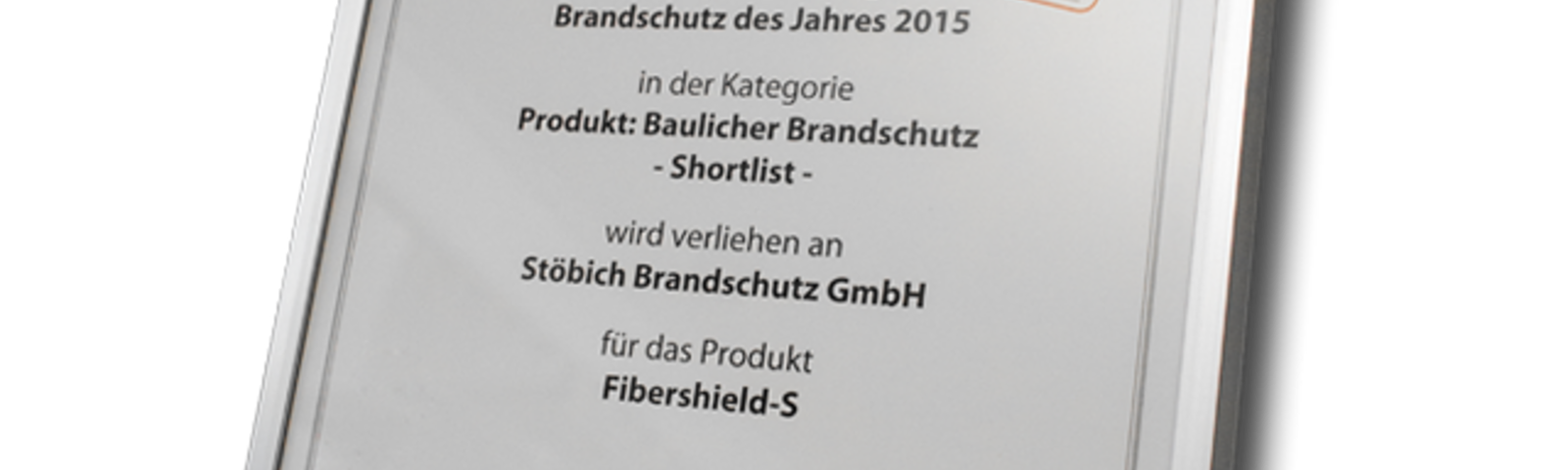 FeuerTRUTZ brandbeveiliging van het jaar - Shortlist - 2015