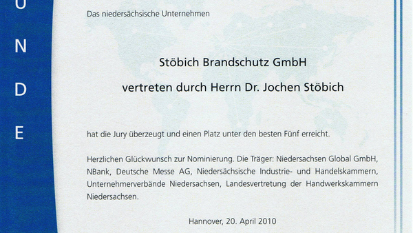 Neder-Saksische prijs voor buitenlandse handel (2010)